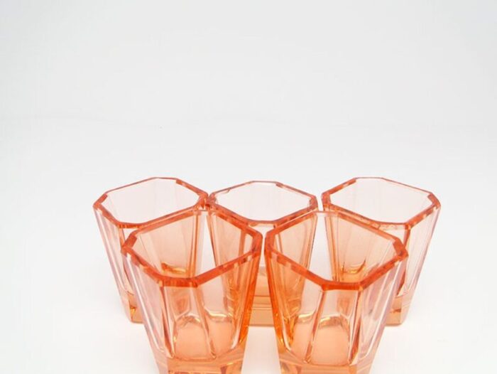 art deco vodka shots 1930s set of 5 9