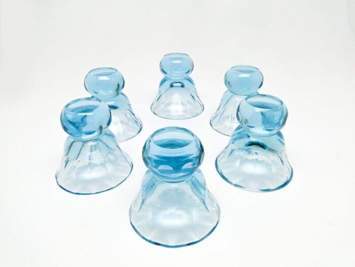 art deco vodka shots 1930s set of 6 2