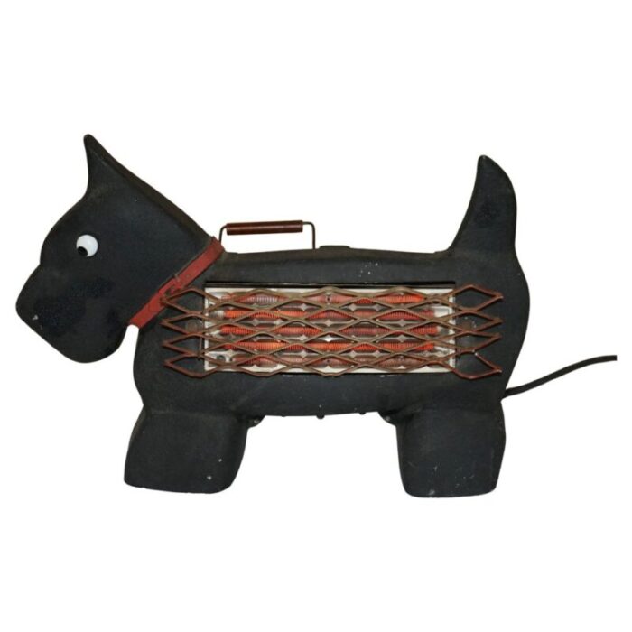 art deco zooray highland scottie terrier electric heater 1