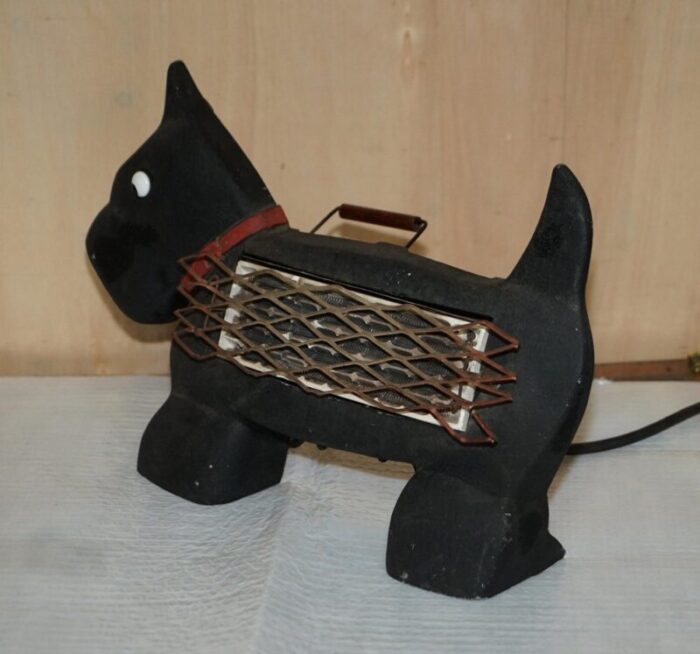 art deco zooray highland scottie terrier electric heater 12