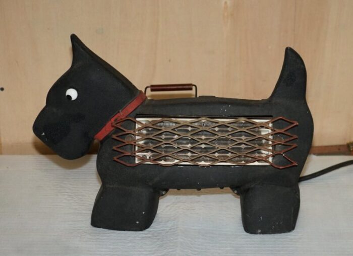 art deco zooray highland scottie terrier electric heater 13