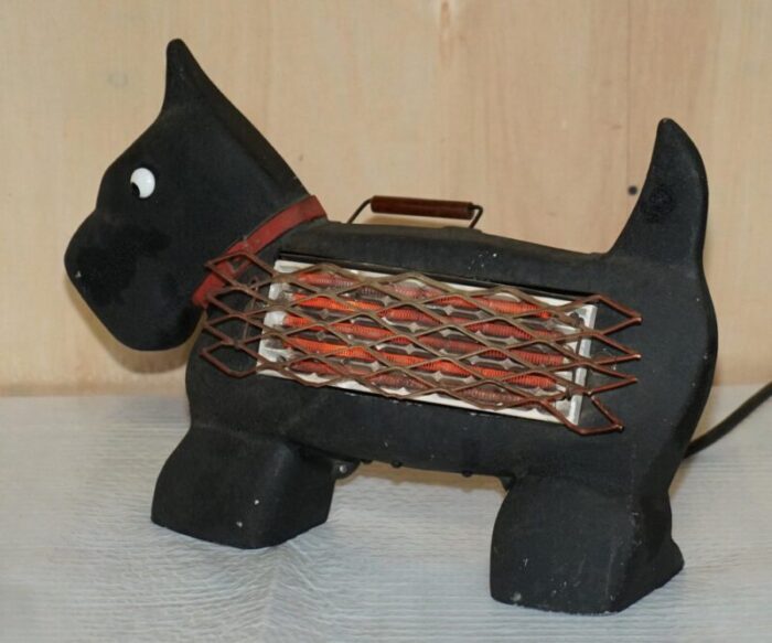 art deco zooray highland scottie terrier electric heater 2