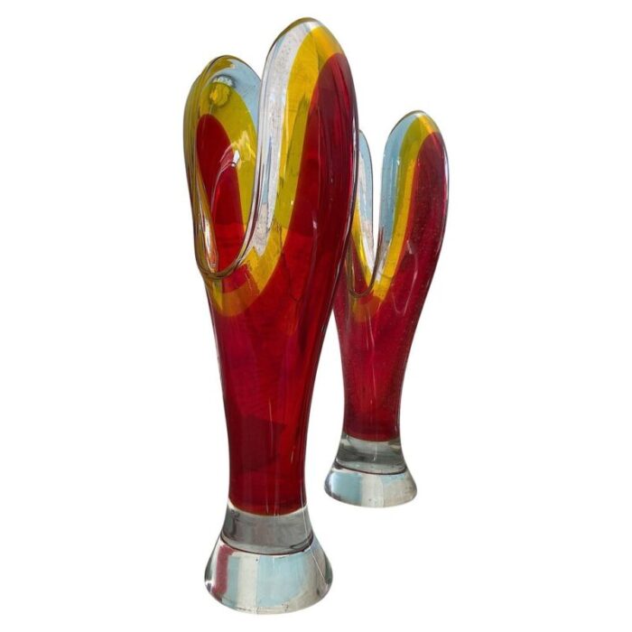 art glass murano sommerso vase attributed to flavio poli 1960s 1