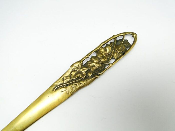 art nouveau french figurative letters knife 1890s 2 1