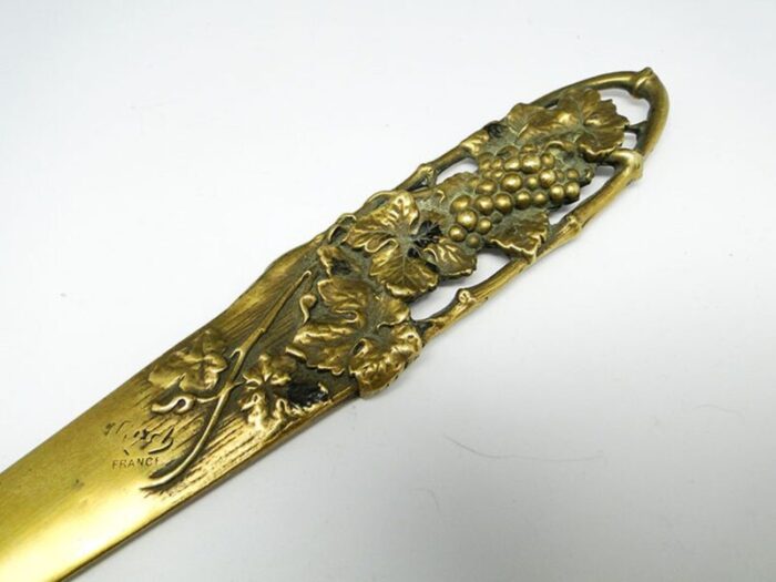 art nouveau french figurative letters knife 1890s 5 1