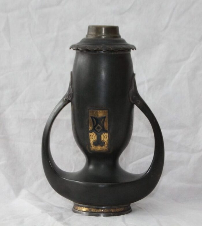 art nouveau neoclassical bronze vase from christofle 1890s 1