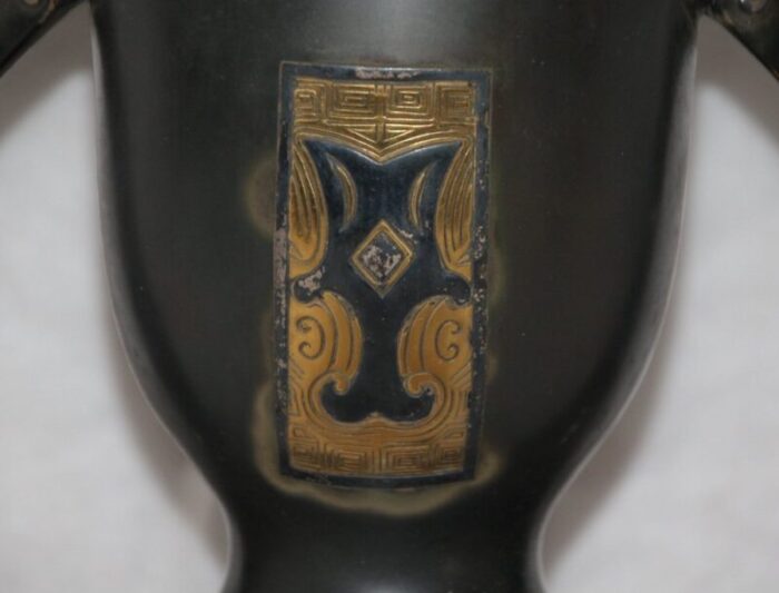 art nouveau neoclassical bronze vase from christofle 1890s 16