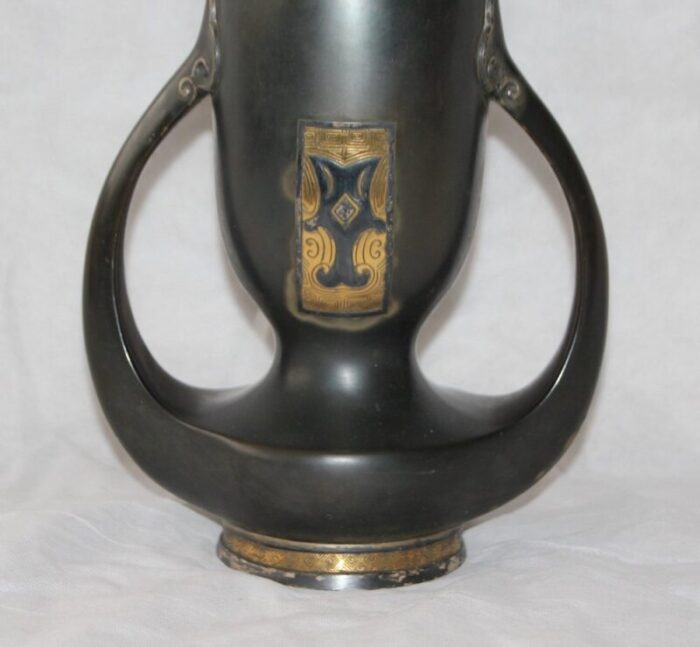 art nouveau neoclassical bronze vase from christofle 1890s 18