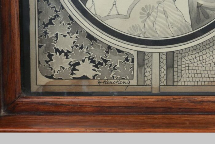 art nouveau serving tray 1924 5