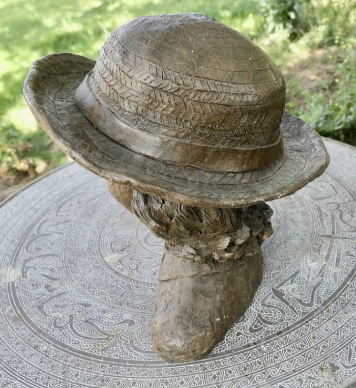 artist s model bust of a young girl in a panama hat 1960s 5