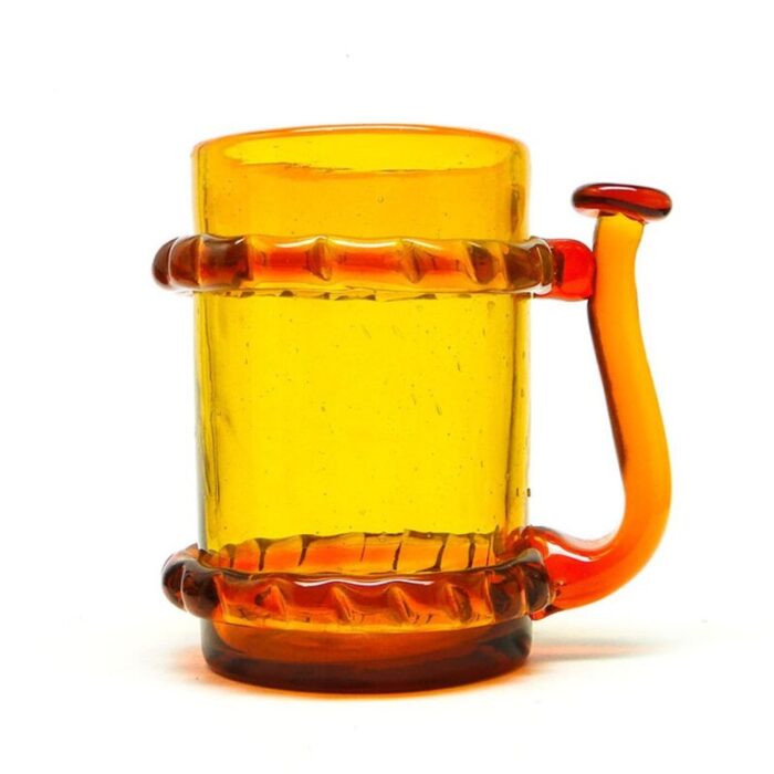 beer cup by j sluczan orkusz for krakow institute of glass poland 1970s 1 2