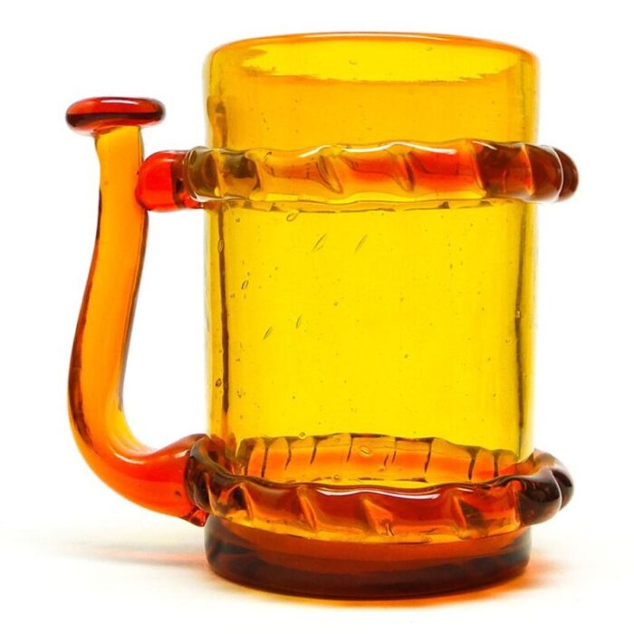 beer cup by j sluczan orkusz for krakow institute of glass poland 1970s 2 2