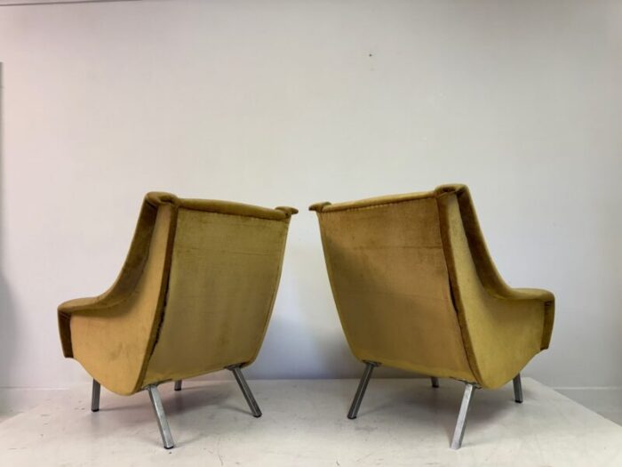 belgian armchairs 1960s set of 2 1057