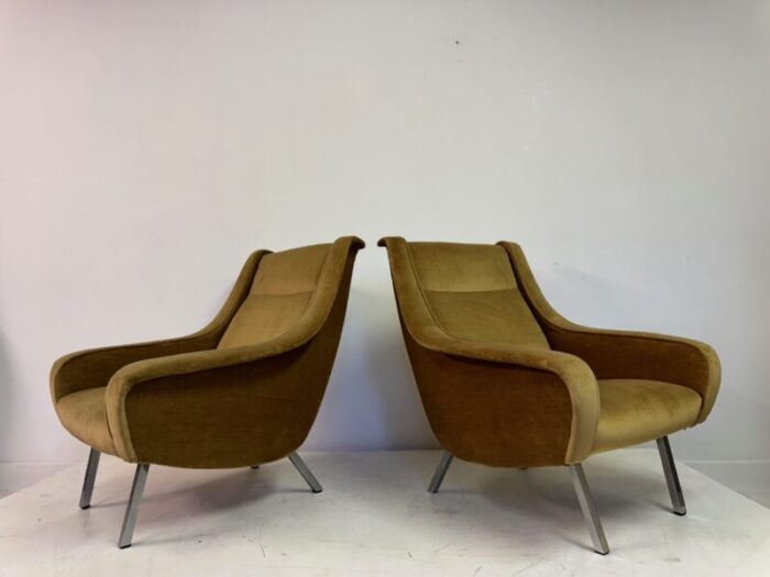 belgian armchairs 1960s set of 2 6961