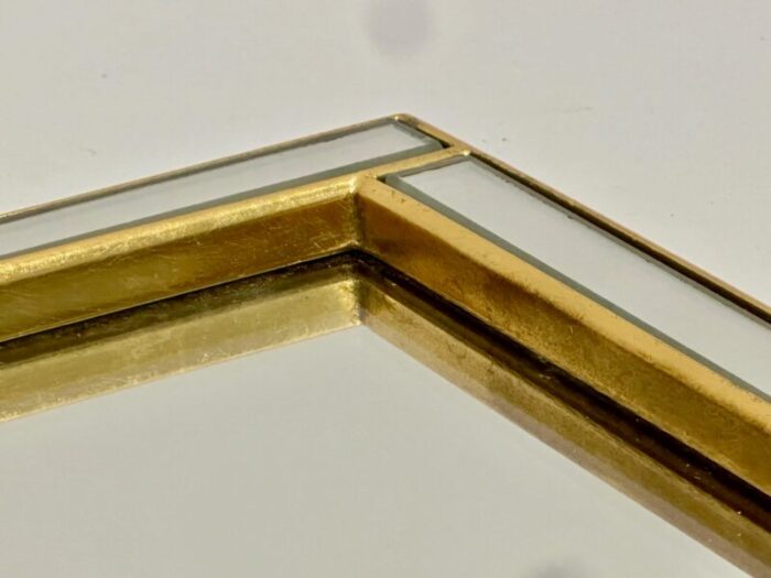 belgium brass mirror from deknudt 1970s set of 2 4542