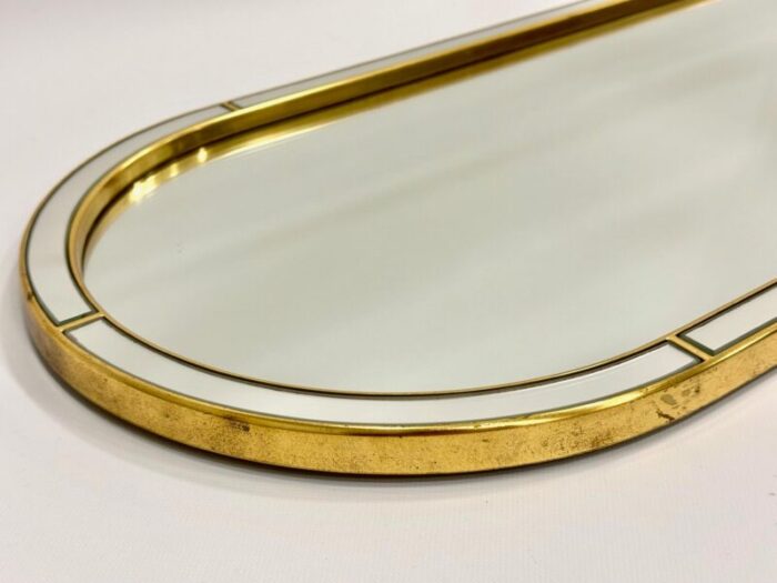 belgium brass mirror from deknudt 1970s set of 2 4675