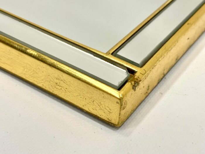 belgium brass mirror from deknudt 1970s set of 2 6425