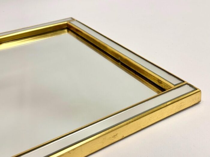 belgium brass mirror from deknudt 1970s set of 2 6677