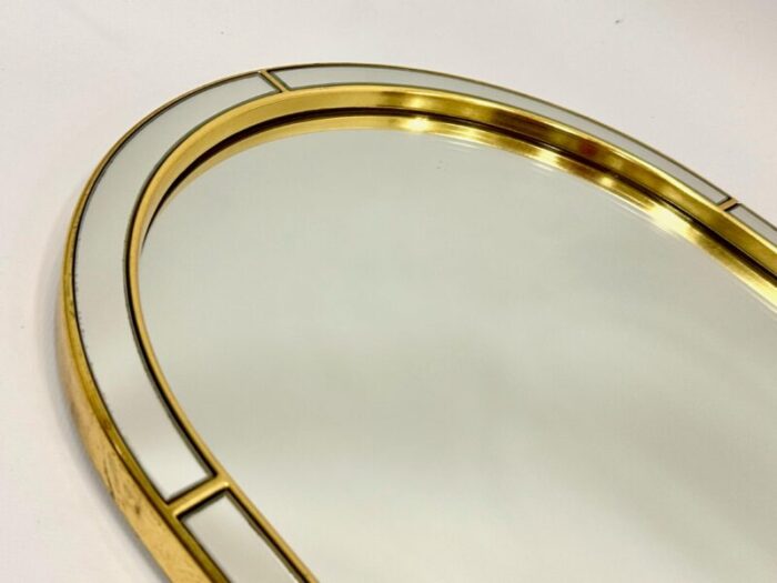 belgium brass mirror from deknudt 1970s set of 2 8787