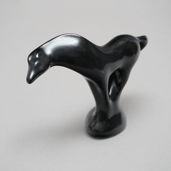 black porcelain horse by jaroslav jezek for royal dux 2