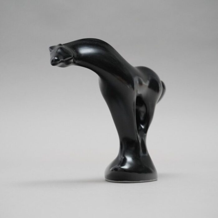 black porcelain horse by jaroslav jezek for royal dux 4