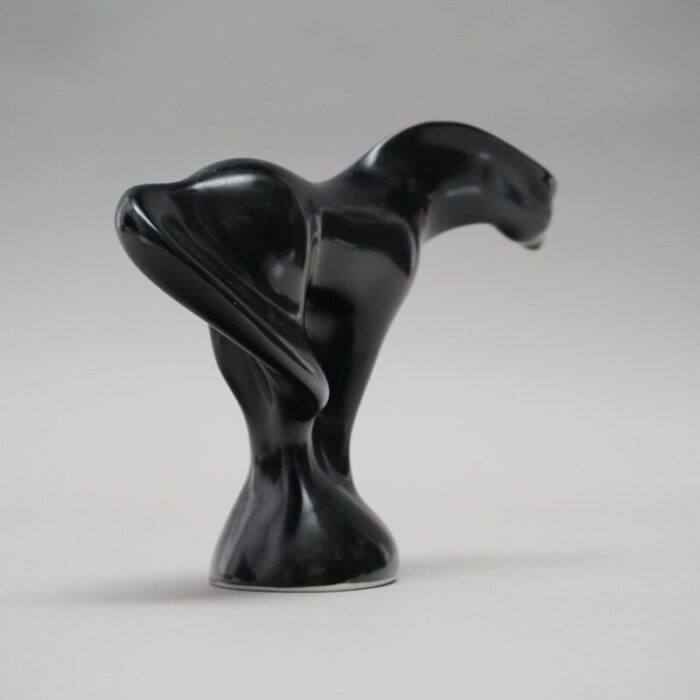 black porcelain horse by jaroslav jezek for royal dux 6