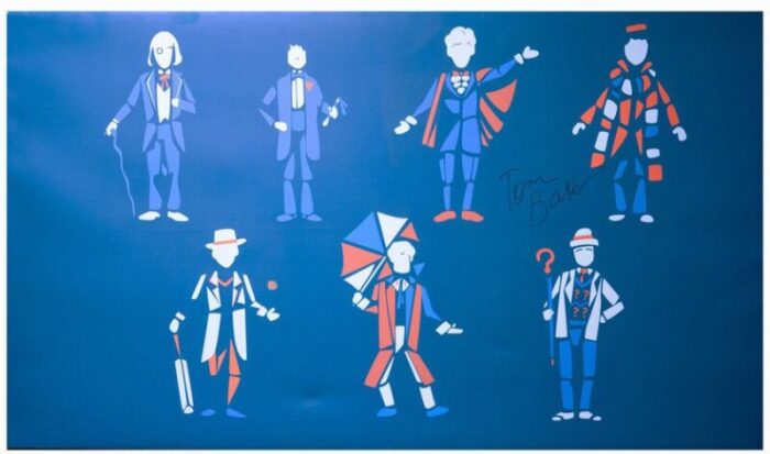 block colour doctor who print attributed to tom baker 1970s 1 1