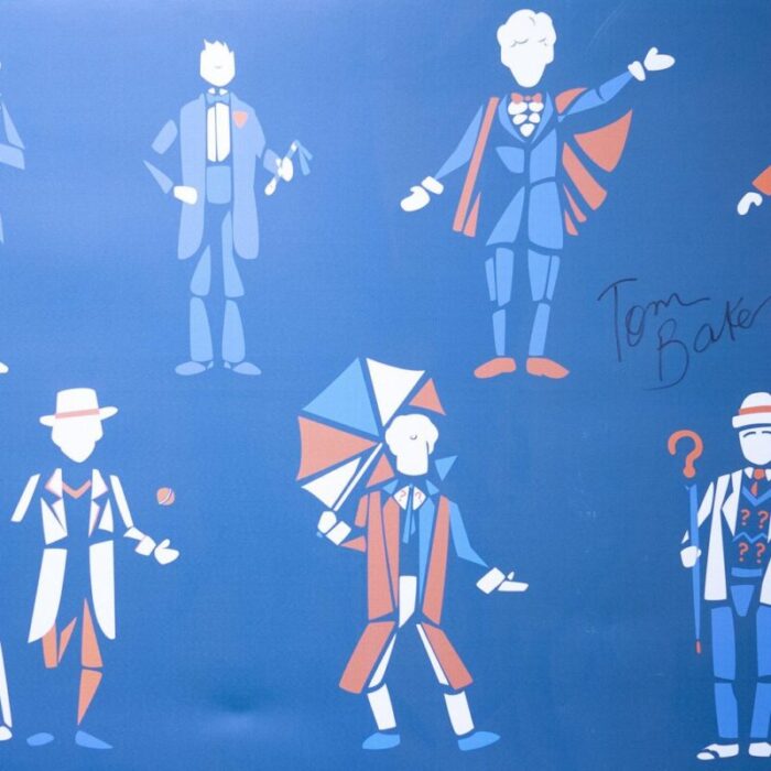 block colour doctor who print attributed to tom baker 1970s 2 1