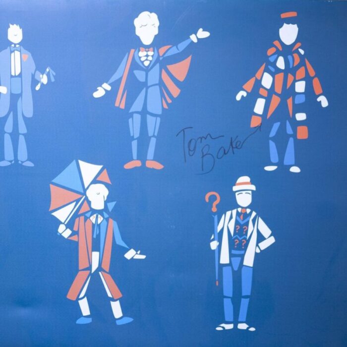 block colour doctor who print attributed to tom baker 1970s 3 1