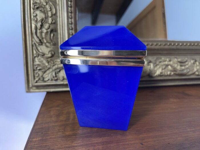 blue opaline opalin box 1900s 6