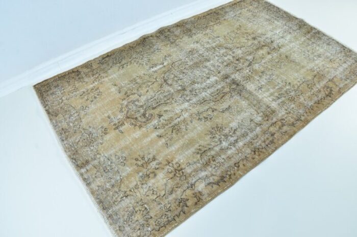 bohemian handknotted oushak rug 1960 4