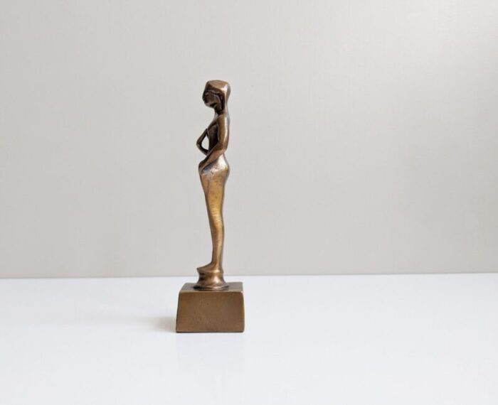 brachial style bronze sculpture of woman 2758