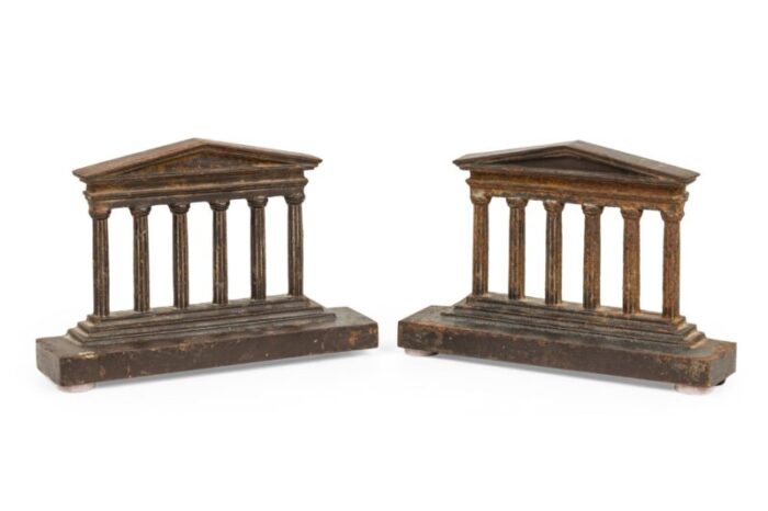 bradley and hubbard grand tour bronze reduction bookends a pair 0148