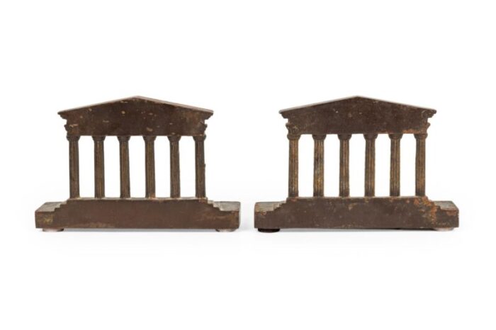 bradley and hubbard grand tour bronze reduction bookends a pair 6803