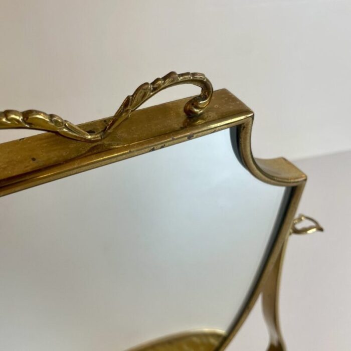 brass mirror attributed to gio ponti 1940s 2