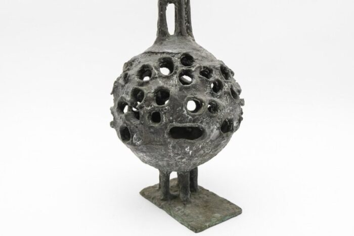 bronze ball fountain from nuremberg aok by guenther rossow 1970s 5