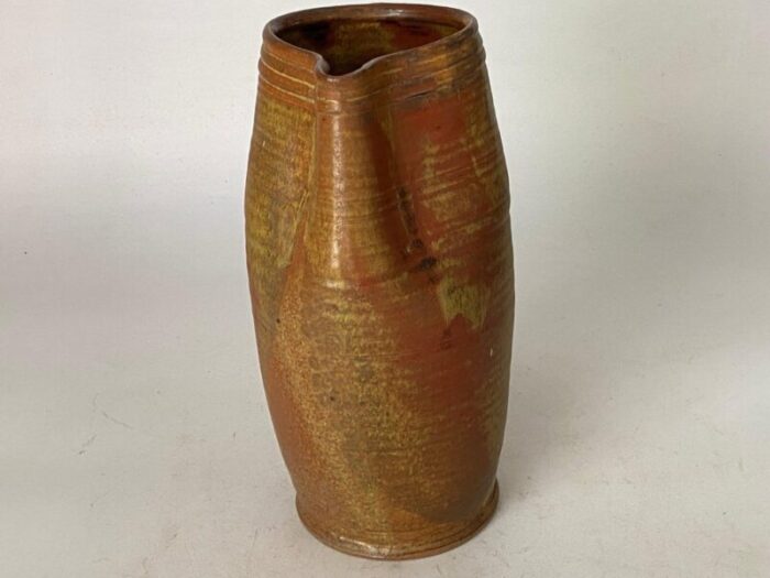 brown stoneware jug france 1960s 8