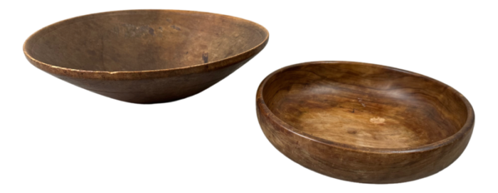 brown wooden bowls set of 2 2675