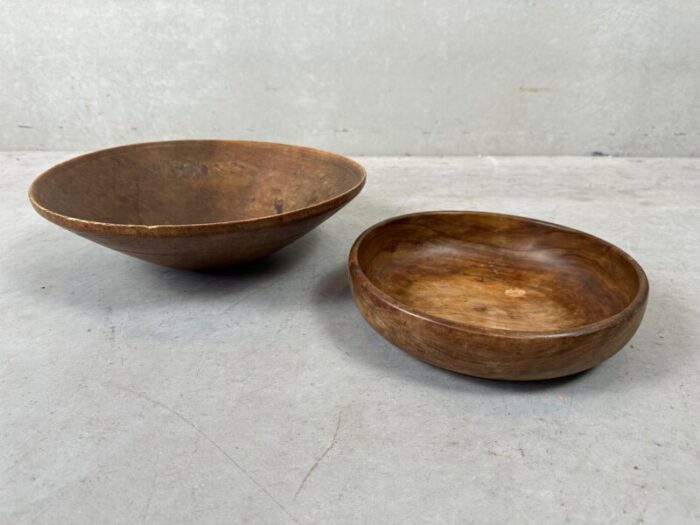 brown wooden bowls set of 2 9580