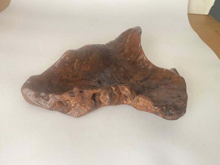 brutalist root wood vide poche or bowl france 1960s 7