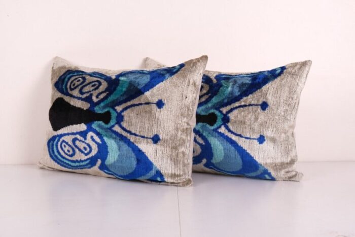 butterfly ikat cushion cover set of 2 2