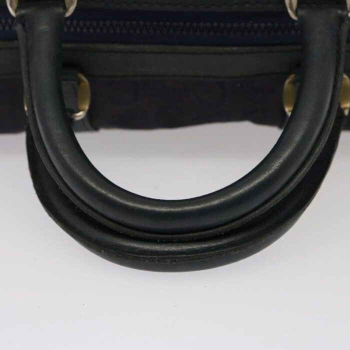 celine c macadam canvas boston bag navy auth 76017 9616