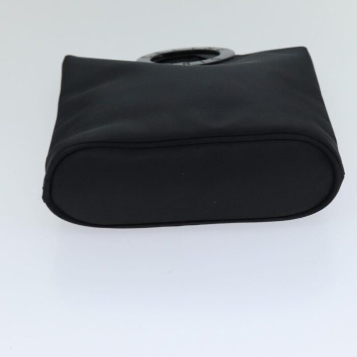 celine hand bag nylon black auth 76082 1999