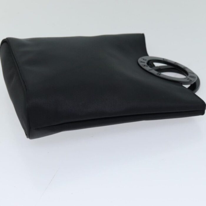 celine hand bag nylon black auth 76082 4554