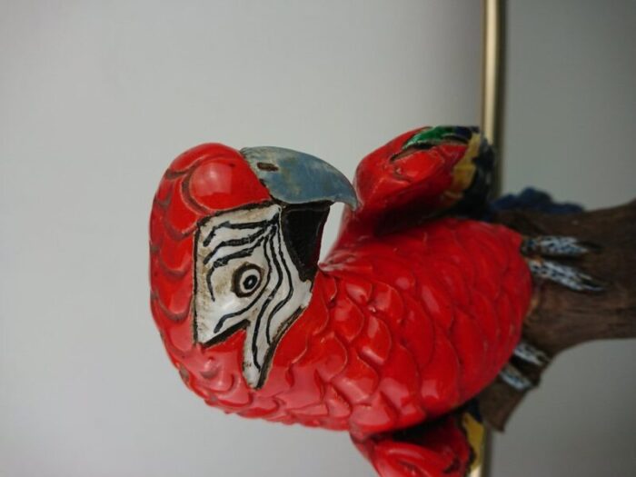 ceramic macaw parrot by mailard 1960s 10