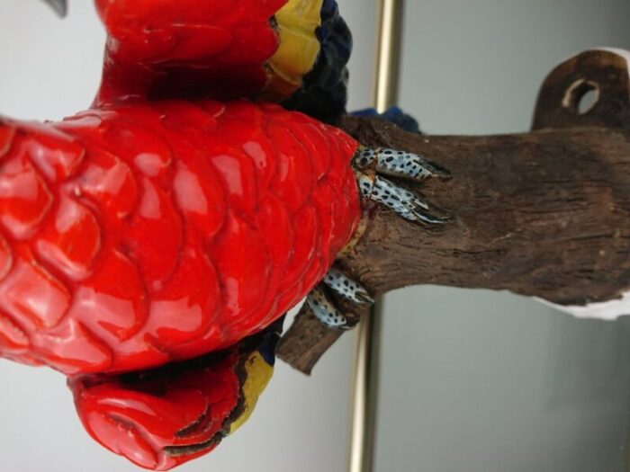 ceramic macaw parrot by mailard 1960s 3