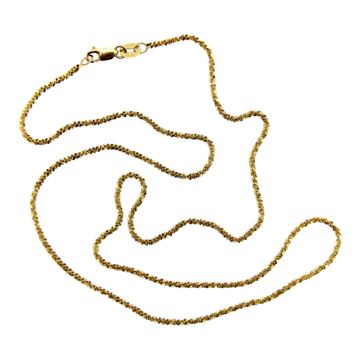 contemporary 14k gold sequin like italian chain 2150