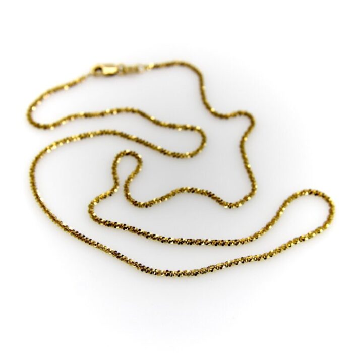 contemporary 14k gold sequin like italian chain 2723