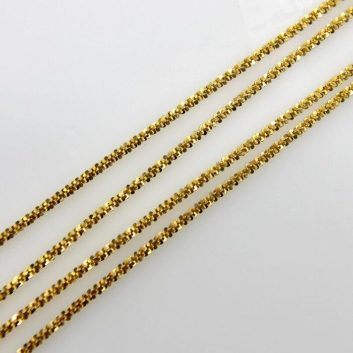 contemporary 14k gold sequin like italian chain 3847