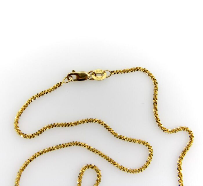 contemporary 14k gold sequin like italian chain 9322